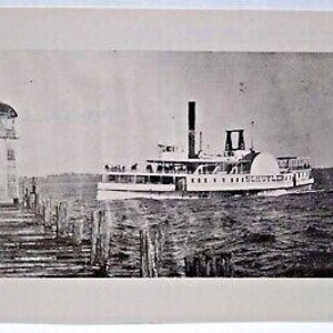Ship Boat Postcard Seneca Lake Langdon Schuyler William Reed Gordon 1979 Unused Unique Gift