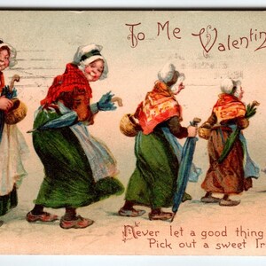 Frances Brundage Carte postale Saint-Valentin à la mienne douce femme irlandaise 103 Tuck