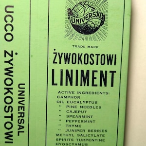 Zywokostowi Liniment Pharmacy Vintage EMPTY Box Universal Medicine Chicago ILL