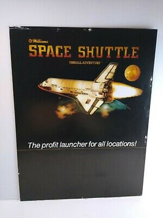 1984 WILLIAMS SPACE SHUTTLE PINBALL 4-PAGE FLYER NOS 