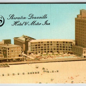 Carte postale Sheraton Deauville Hotel Motor Inn Atlantic City New Jersey Beach Town Carte postale cadeau unique