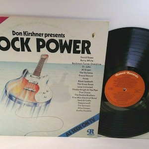 Rock Power Ronco Schallplatte Album 1974 Black Sabbath Alice Cooper Gesichter Einzigartiges Geschenk