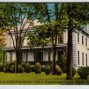 Carte postale First Garden Club Of America Athènes Géorgie Cadeau unique