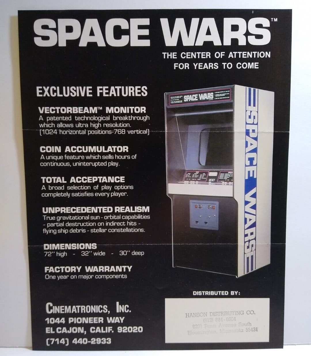 Space Wars and Cinematronics