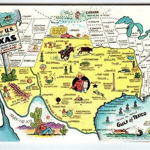 Carte de voeux de carte postale du Texas des États-Unis de carte postale de cowboys chromés chevaux inutilisés cadeau unique