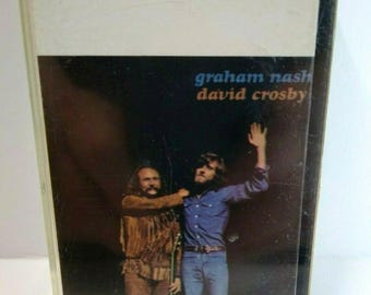 Vintage Graham Nash David Crosby Cassette Tape, 1972
