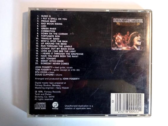 Chronicle by CCR Creedence Clearwater Revival CD, 1990 Rock & Roll