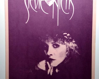 Stevie Nicks 1983 Wild Heart Promo Brochure Fleetwood Mac Pop Rock Radio Station