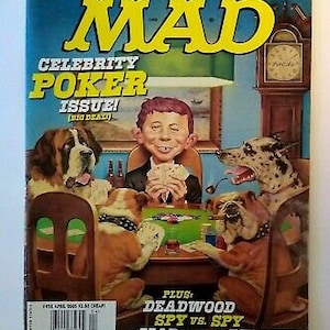 MAD Magazine April 2005 # 452 Celebrity Poker Dogs Meet The Frockers Deadwood Unique Gift
