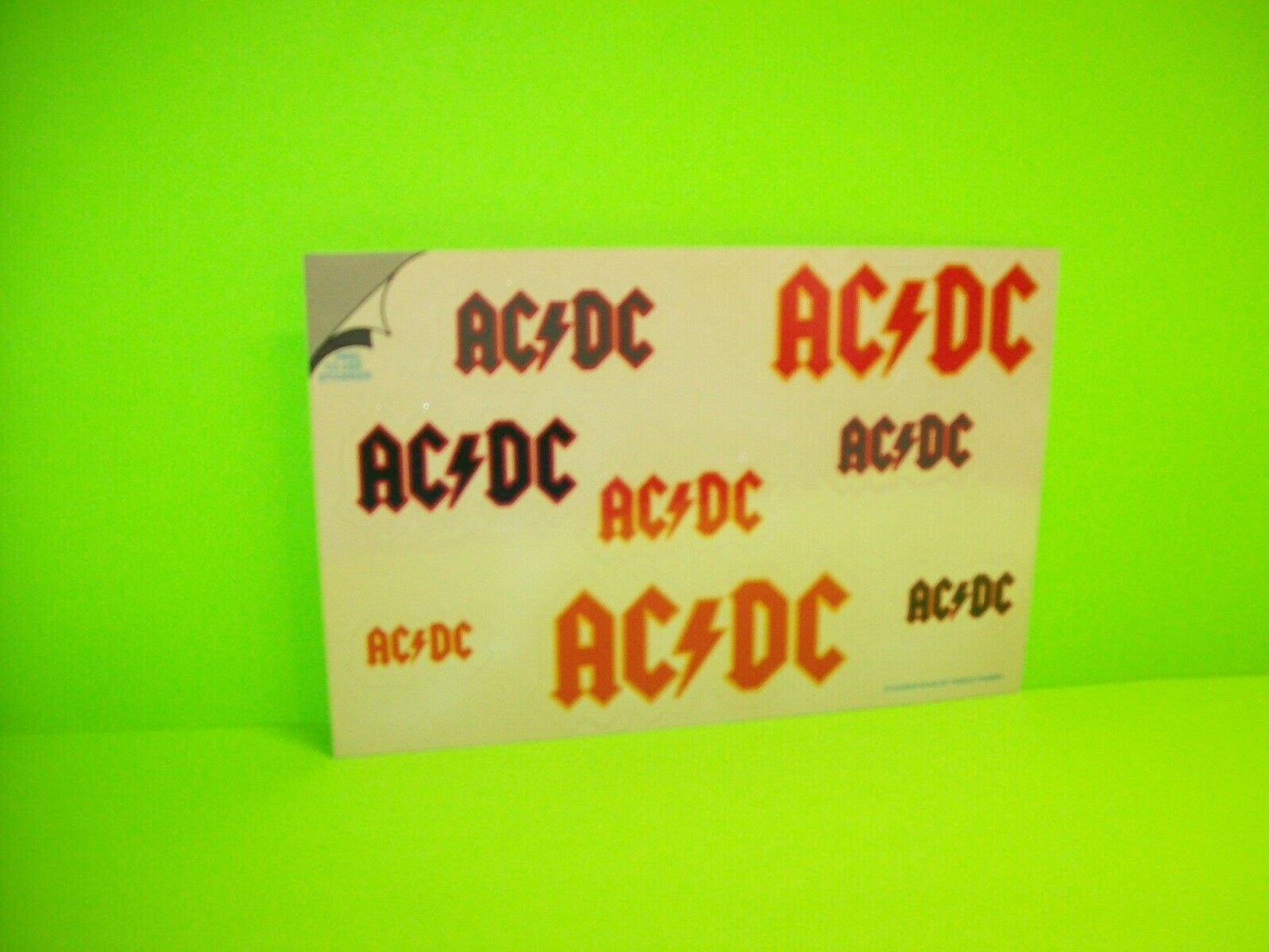 AC/DC Vintage Original Full Decal Set 1984 on Postcard | Etsy