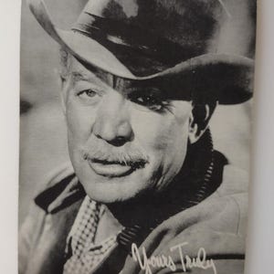 Ward Bond Wagon Zug Arcade Trade Card Schauspieler Original Ausstellungsstück Western TV Cowboy Einzigartiges Geschenk