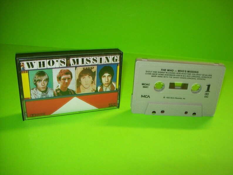 The Who Who's Missing Cassette Tape Columbia House Club Edition Classic Rock Music Gift Unique Gift image 5