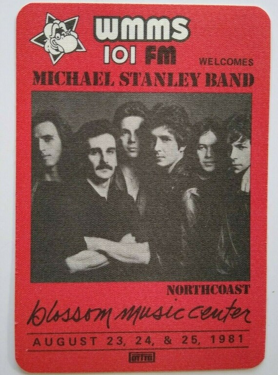 Michael Stanley Band Backstage Pass Photo Classic Rock Concert Etsy