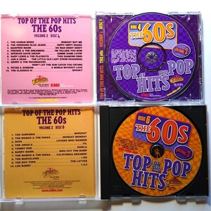 The 60&#39;s Top Of The Pop Hits Set Of 2 CDs Jan And Dean Box Tops Mama & The Papas