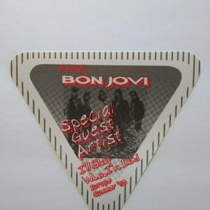Bon Jovi Backstage Pass I&#39;ll Sleep When I&#39;m Dead Tour 1993 Hard Rock Concert Vintage Collectible Music Gift Unique Gift