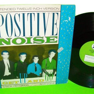 Positive Noise Get Up And Go Vinyl 12&quot; Record New Wave Unique Gift