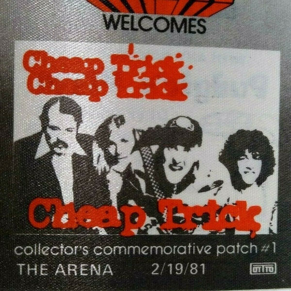 Cheap Trick 1981 Vintage Backstage Pass Original New Wave Rock Music Patch