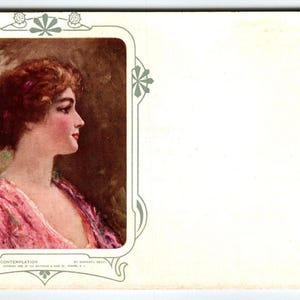 Betrachtung Frauen Beck Werbe Postkarte Cosmopolitan Relief Camden NJ 1908