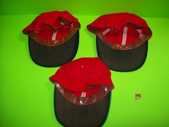 Vintage Baseball Caps Lot Of 3 Hats Childs Junior… - image 2