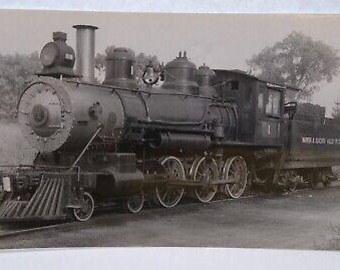 Railroad Postcard No 1 Warren And Ouachita Valley RY Locomotive Real Photo RPPC Unique Gift