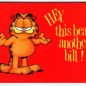 Garfield Katzenpostkarte Ein weiteres Bill Jimbinder 1978 Orange Tabby Kätzchen Cartoon Einzigartiges Geschenk