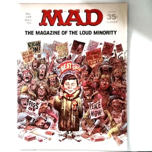 Mad Magazine #139 Dec 1970 - Airplane, Ironside, Loud Minority, Spoof, TV Parody