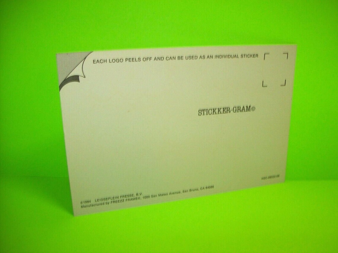 AC/DC Vintage Original Full Decal Set 1984 on Postcard | Etsy