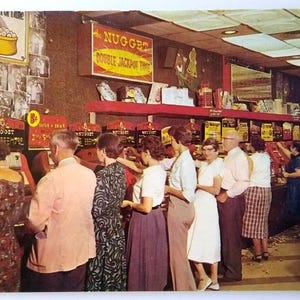 Jim Kelley's Nugget Casino Carte postale Machine à sous rangée Reno Nevada Chrome inutilisé cadeau unique