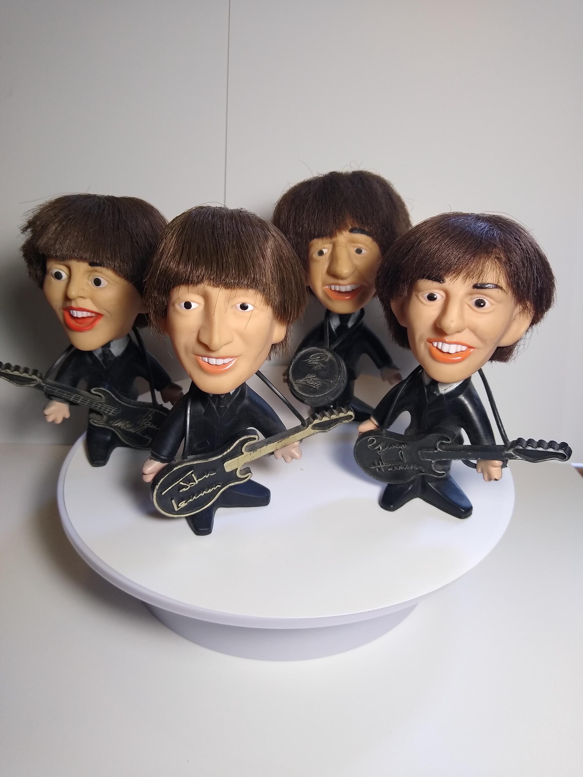 The Beatles レムコ ビートルズ　フィギュア4体セット The Beatles Remco Dolls Set of 4 Nems 1964 Original Hair John