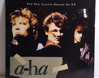 a-ha - The Sun Always Shines On T.V. 7" Single 1985 Warner Bros Pop 45 RPM