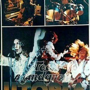 Todd Rundgren Utopia Band Cartel Original 1975 Prog Rock Music 22" Wall Art NOS