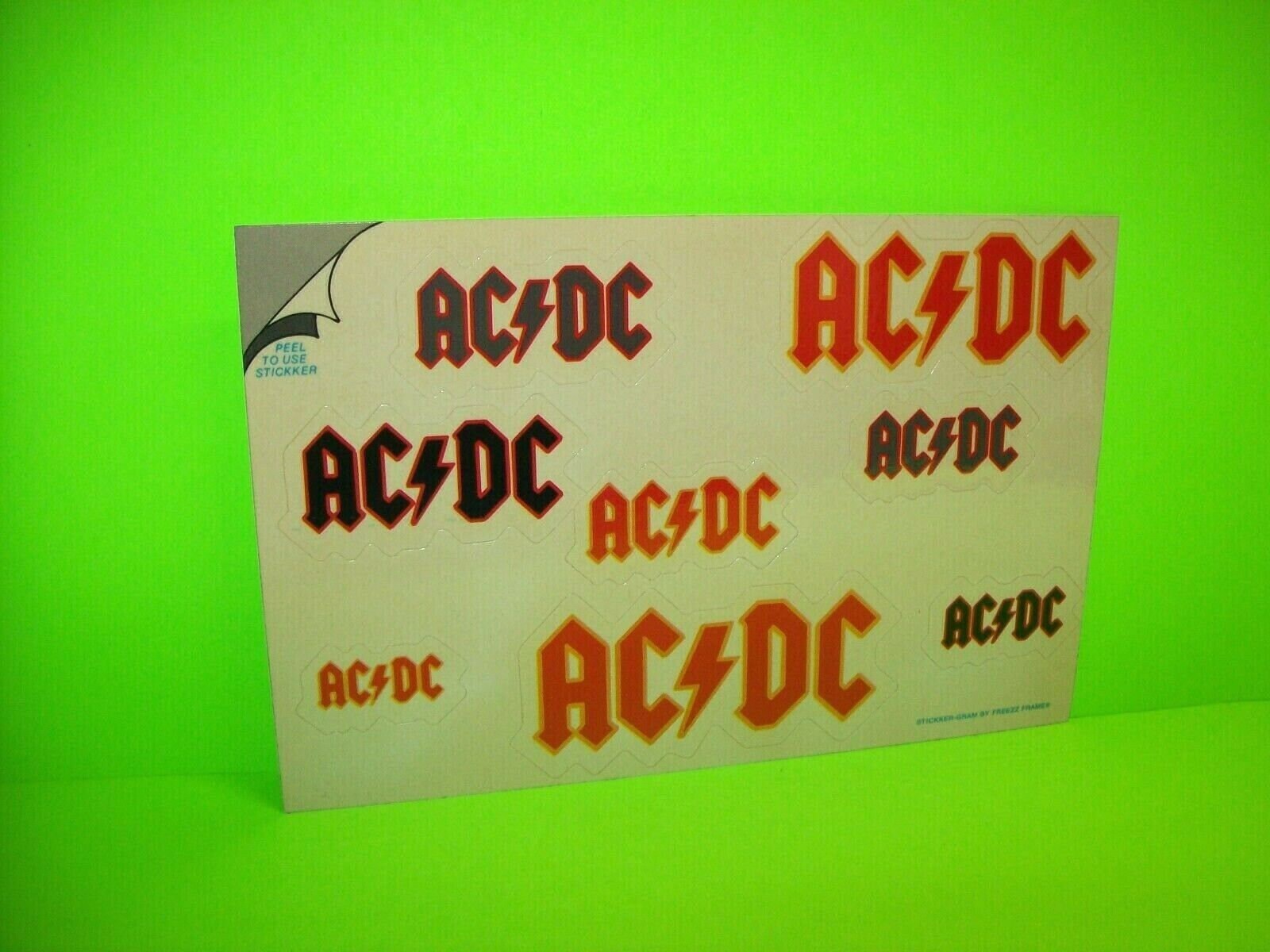 AC/DC Vintage Original Full Decal Set 1984 on Postcard | Etsy