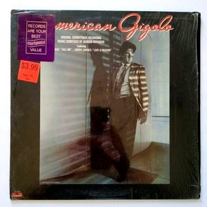 American Gigolo Soundtrack Vinyl LP Record 1980 Call Me Blondie Giorgio Moroder Vintage