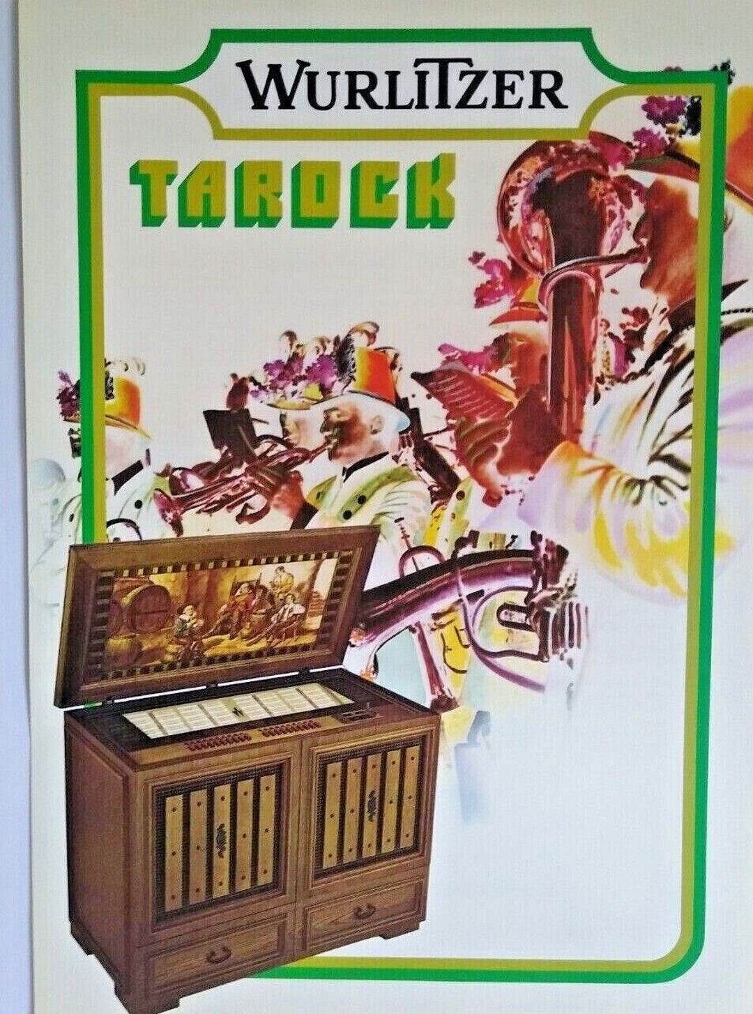 Jukebox Flyer Wurlitzer Tarock Jukebox Flyer Original Phonograph Music Art - Etsy