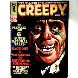Vintage Creepy Magazine #26 April 1969 Classic Horror Grinning Monster Vampires