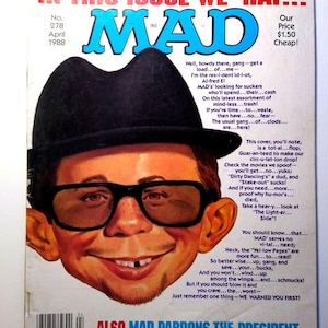 MAD マガジン 1988 年 4 月号 ラップ ミュージック特集 ダーティ ダンシング 張り込み 映画風刺 278