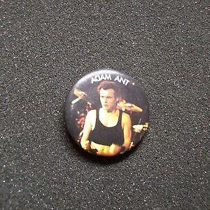 Adam And The Ants Button Badge, Vintage 1980s New Wave Pin