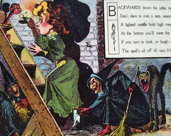 ヴィンテージ ハロウィン ポストカード ナッシュ シリーズ 1073