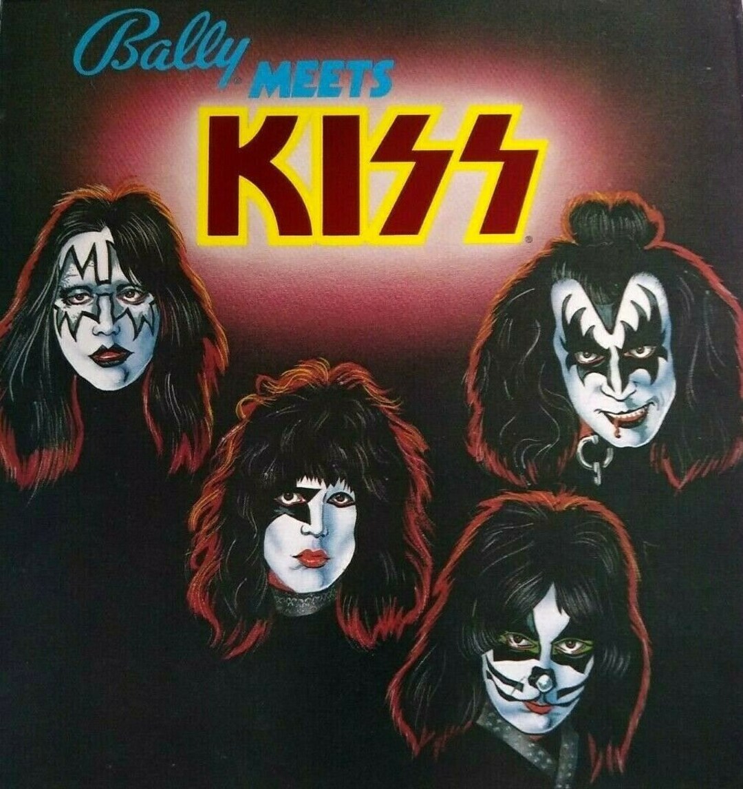 Kiss Pinball FLYER Original Bally 1979 Foldout Artwork Sheet Etsy