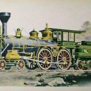 The Highland Light Vintage Railroad Card Locomotive Train #16 Railway Taunton Ma Unique Gift
