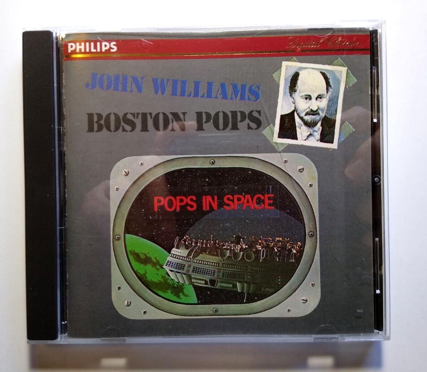 John Williams Boston Pops Pops In Space CD Album Germany Classical 1980