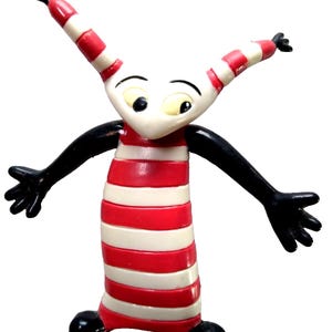 Compaq Computer Rubber Figure Mascot Vintage Alien Martian Movable Arms Antenna Unique Gift