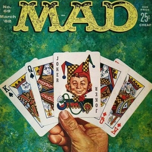 MAD Magazine March 1962 Issue No 69 Celebrities Movies TV Shows Parody Spoof Unique Gift