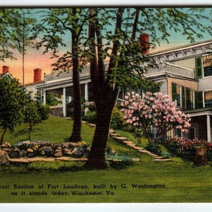 Carte postale Bastion sud-ouest construit par George Washington, Winchester, Virginie
