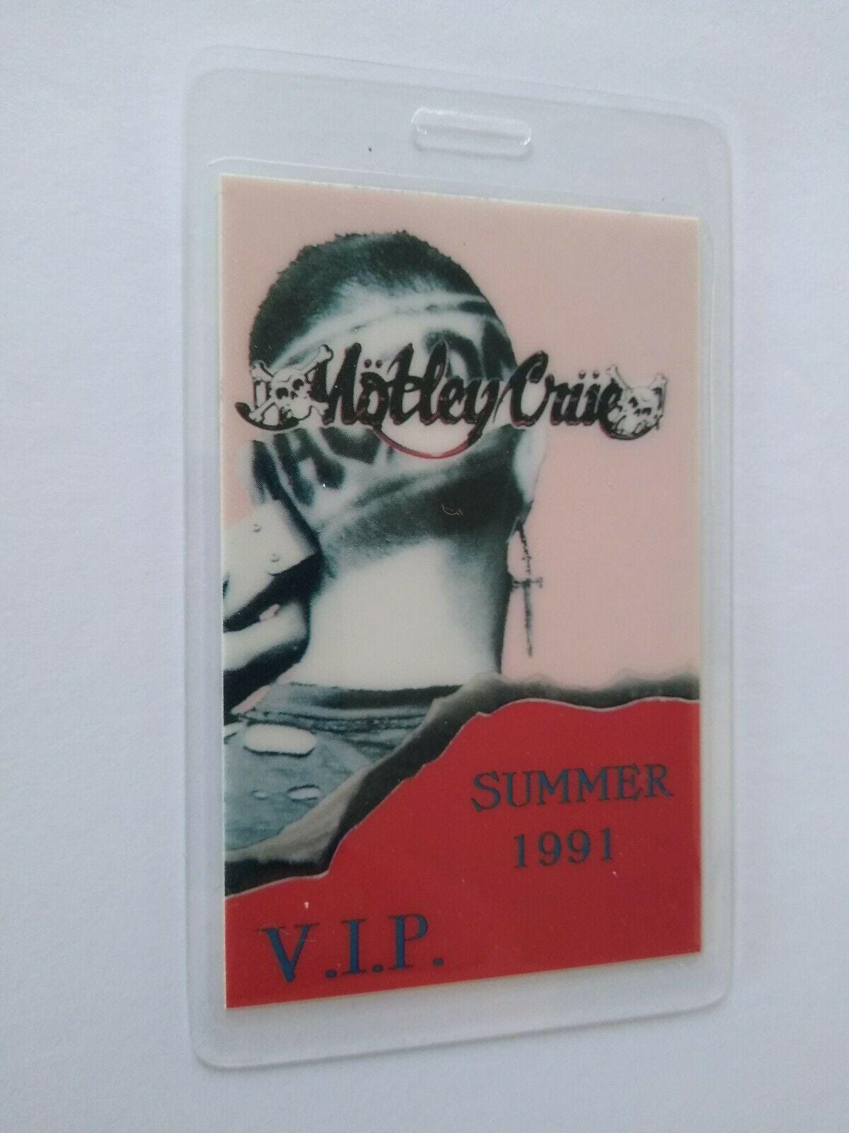 1991 Monsters of Rock VIP Backstage Pass: Mötley Crüe & AC/DC