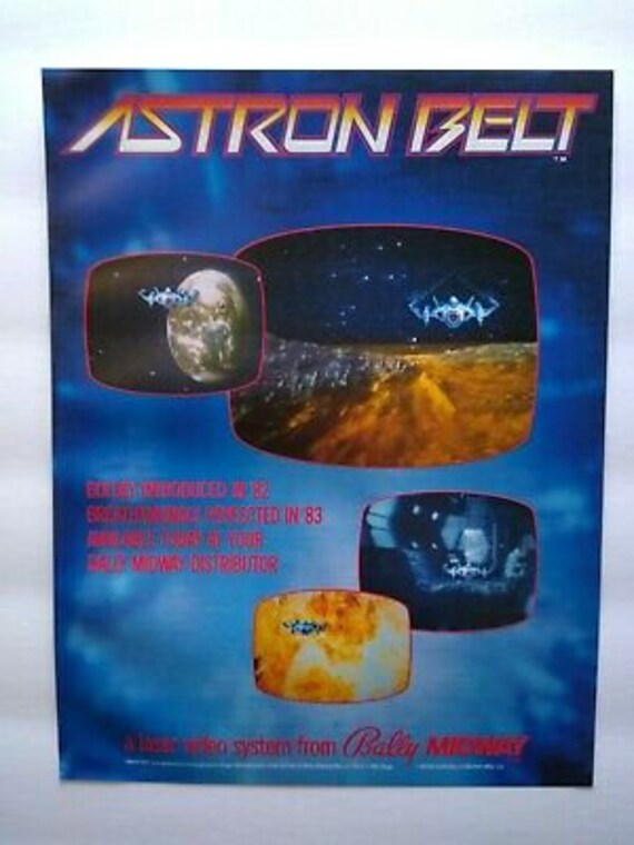 Astron Belt Arcade Marquee 26″ x 8″ 
