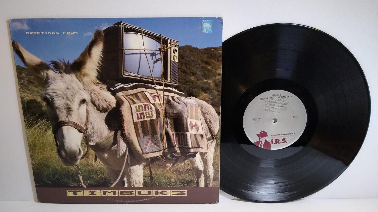 Timbuk 3 Greetings From Vinyl LP Record Futures so Bright I Gotta