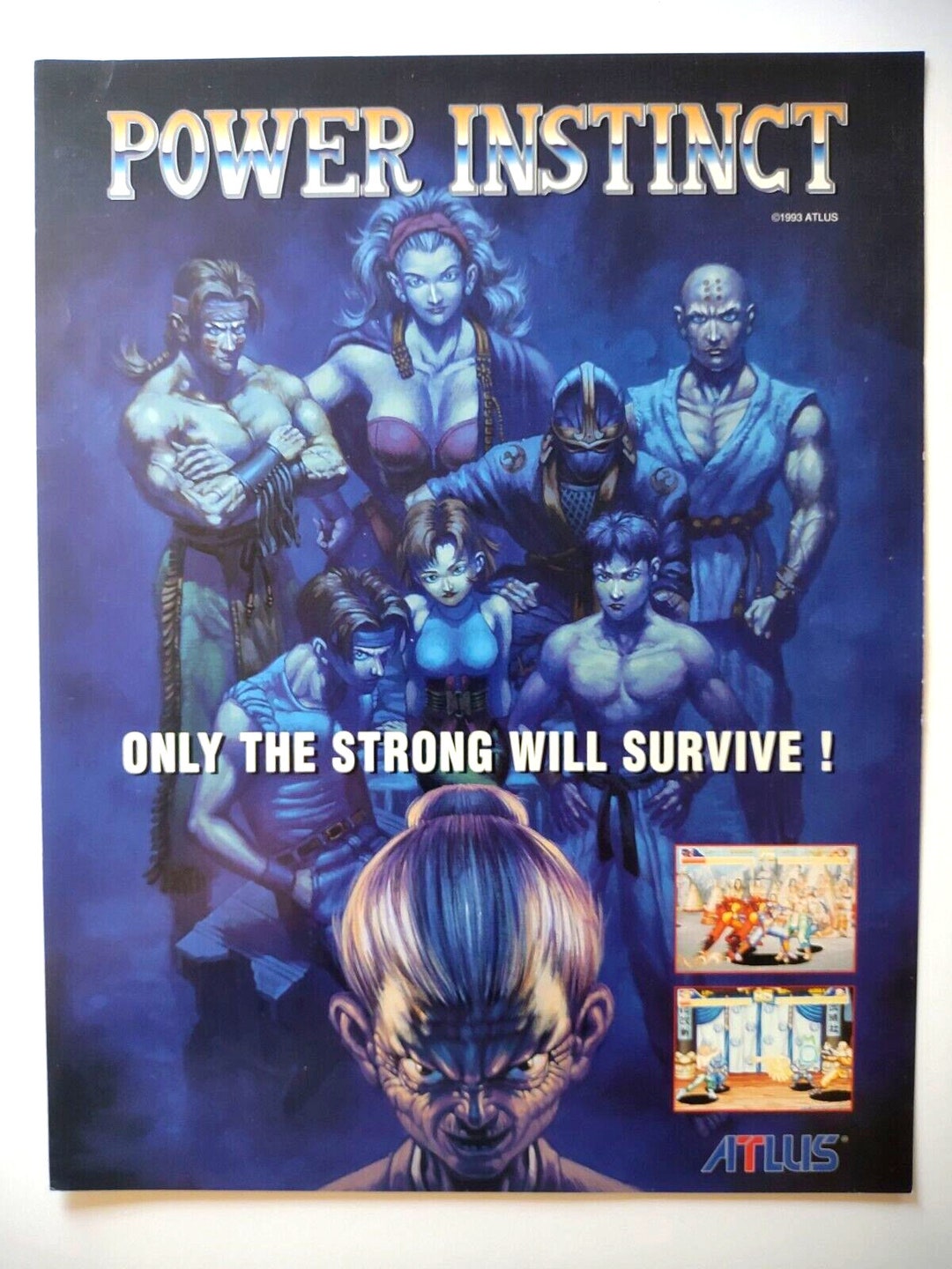 Power Instinct Arcade FLYER Original 1993 Video Game Vintage Etsy