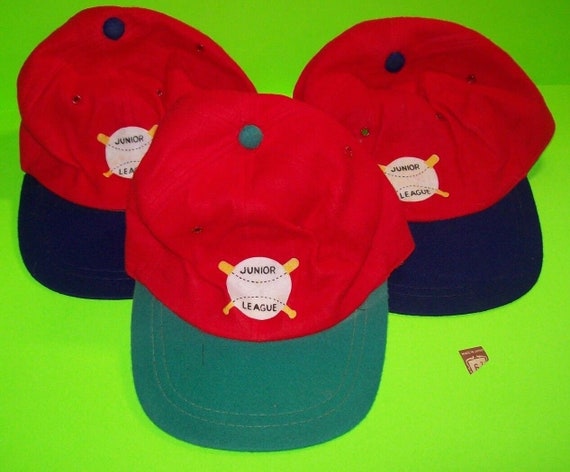Vintage Baseball Caps Lot Of 3 Hats Childs Junior… - image 1