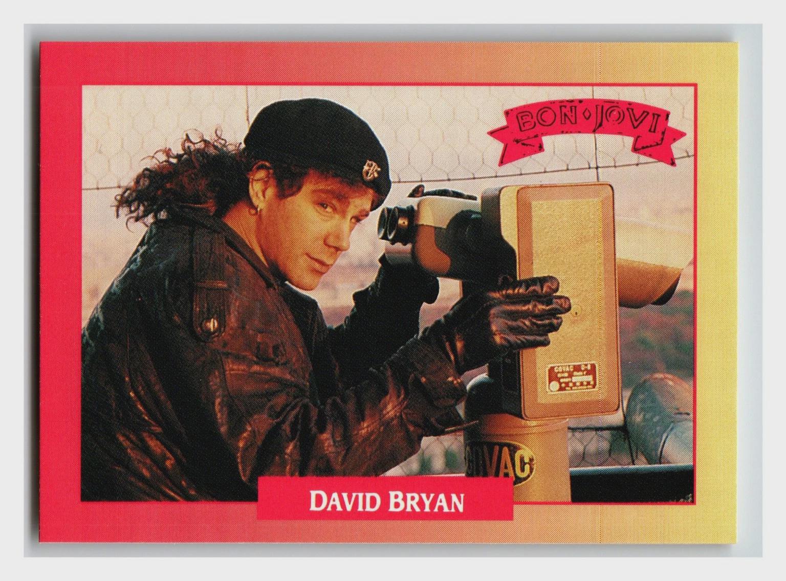 Bon Jovi David Bryan 1991 Rockcards Brockum 203 Vintage Music Card